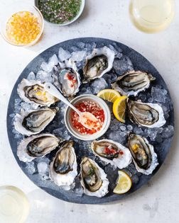 Oysters on the half shell