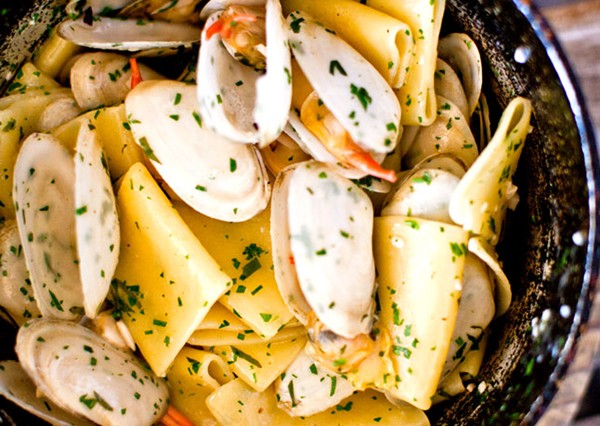 Paccheri and clams