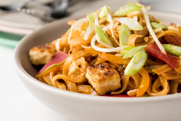 Pad Thai with crispy tofu