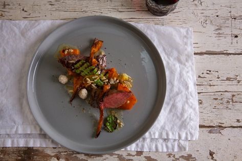 Pademelon, pumpkin and smoked bone marrow