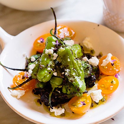 Padrón pepper salad