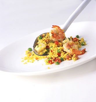 "Paella" couscous salad