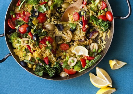 Paella primavera
