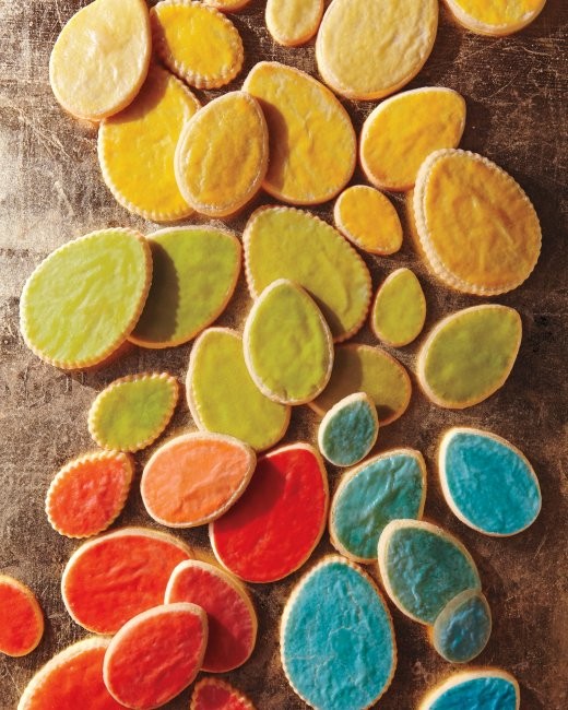 Painted egg cookies