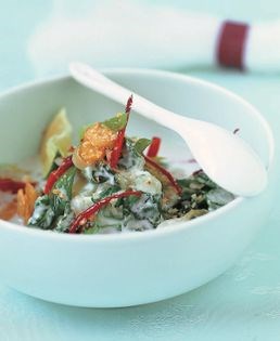 Pak choi with lime dressing