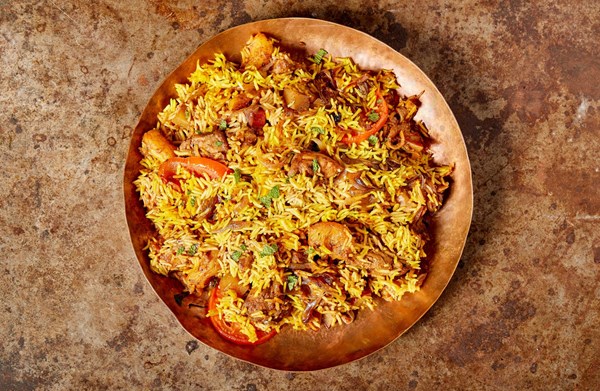 Pakistani-style chicken biryani
