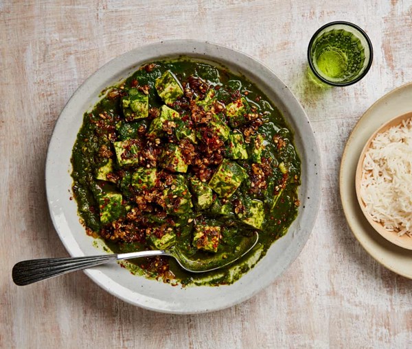 Palak tofu