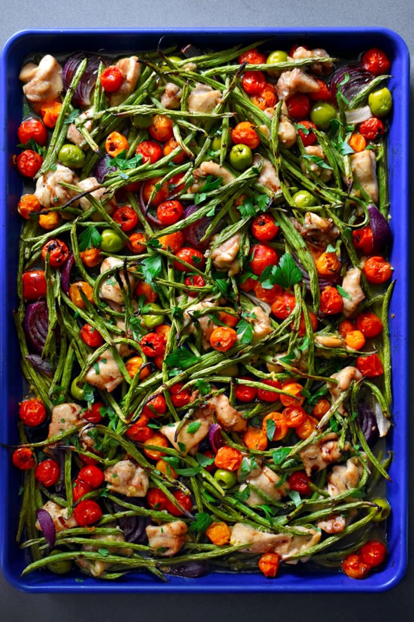 Paleo sheet pan Italian chicken