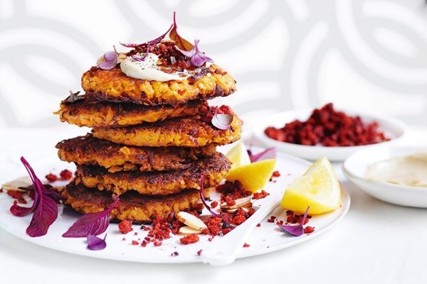 Paleo sweet potato fritters