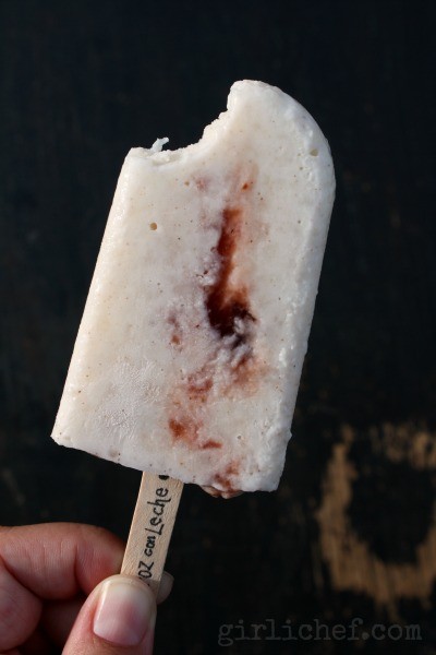 Paletas de arroz con leche