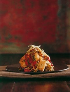 Palm sugar fish with green mango