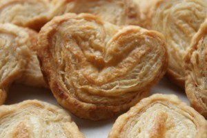 Palmiers – using up puff pastry trimmings