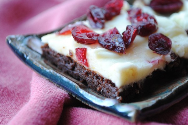 Pam’s cranberry bliss brownies