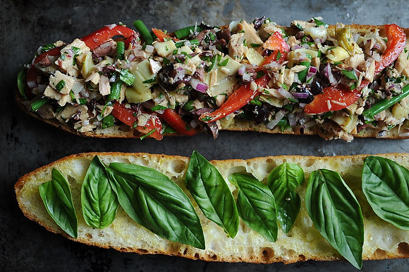 Pan bagnat:  le French tuna salad sandwich