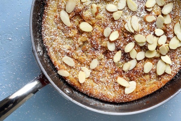 Pan-baked lemon-almond tart