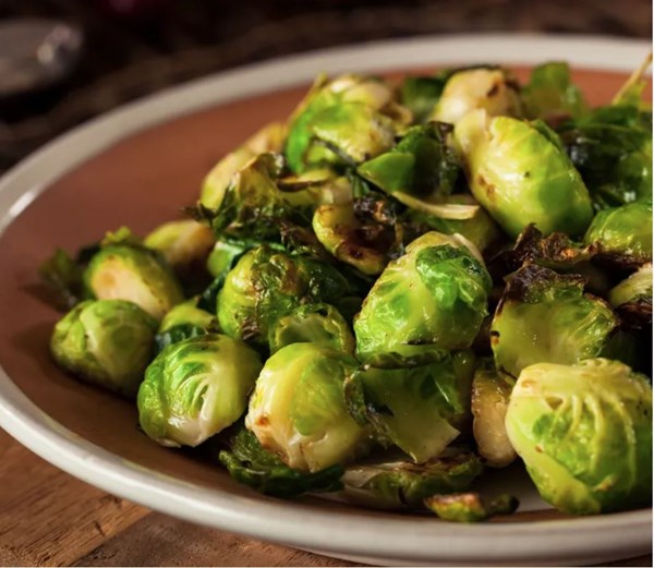 Pan-browned Brussels sprouts