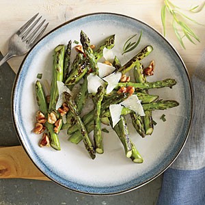 Pan-charred asparagus 
