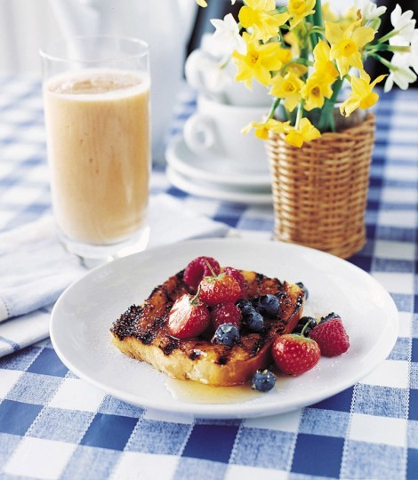 Pan-charred cinnamon brioche