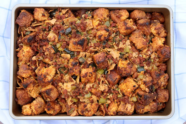 Pan de elote dressing