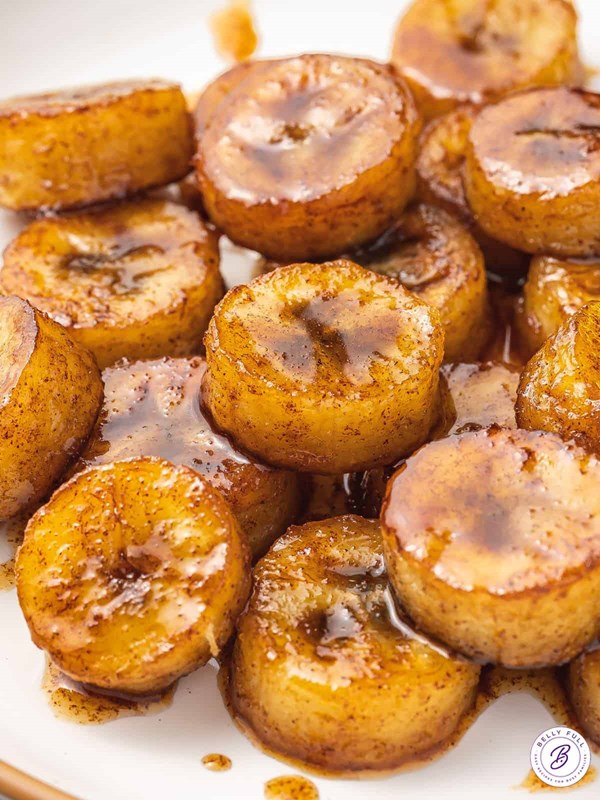 Pan fried bananas