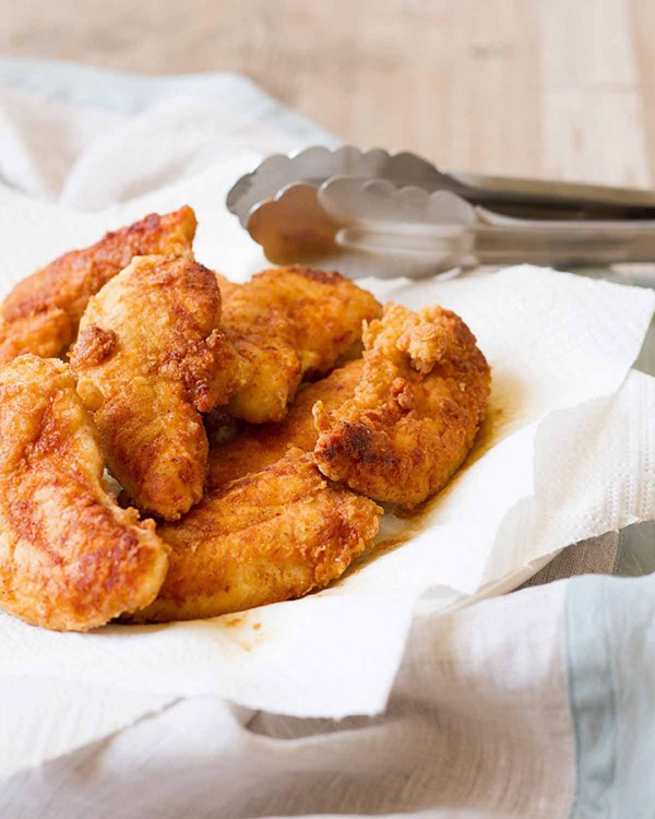 Pan-fried chicken tenders