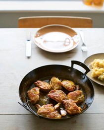 Pan-fried chicken with pimentón de la Vera 