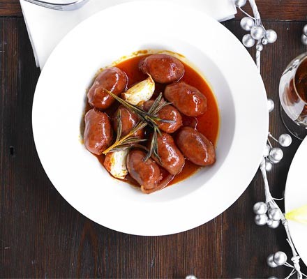 Pan-fried chorizo in cider