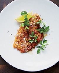 Pan-fried flounder with lemon butter sauce