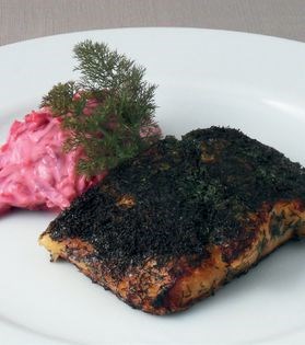 Pan-fried gravadlax