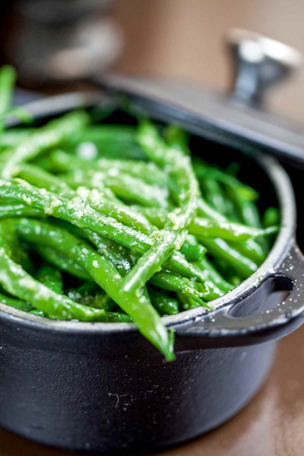 Pan-fried green beans