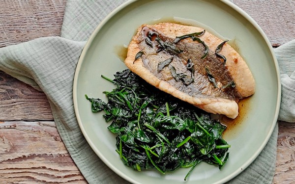 Pan-fried john dory with sage