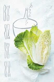 Pan-fried pork chops with cider cabbage