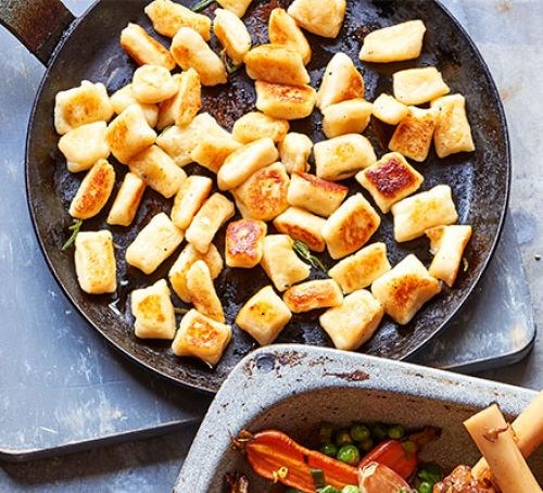 Pan-fried potato gnocchi