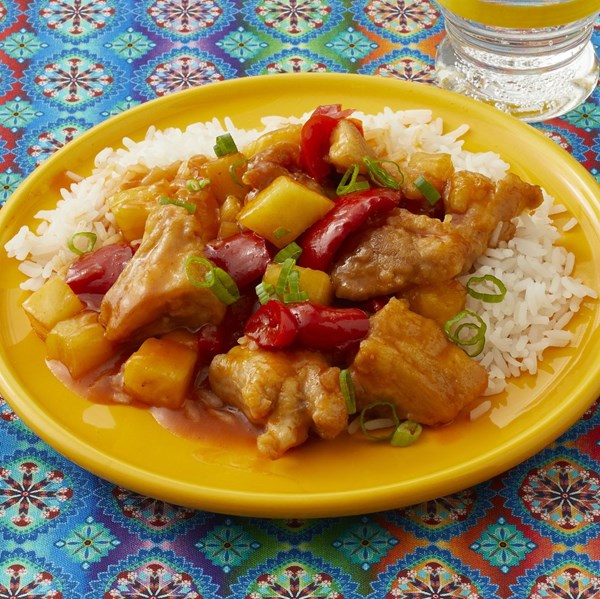 Pan-fried sweet and sour chicken 
