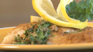 Pan-fried whitefish