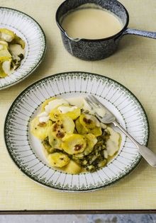 Pan haggerty with savoury custard