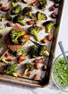 Pan-roasted broccoli and chestnuts