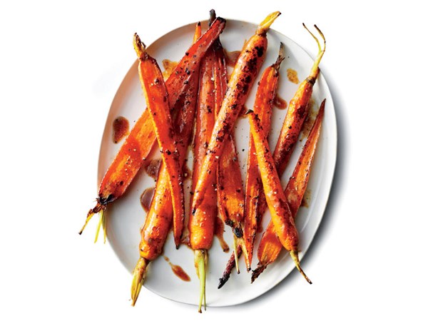 Pan-roasted carrots
