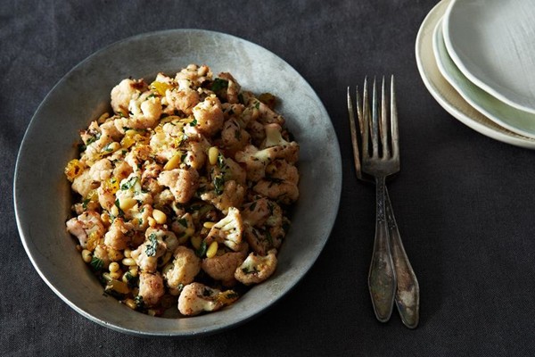 Pan-roasted cauliflower (Cavolfiore palma a la Leah)
