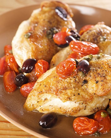 Pan-roasted chicken