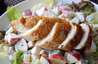 Pan-roasted chicken breasts