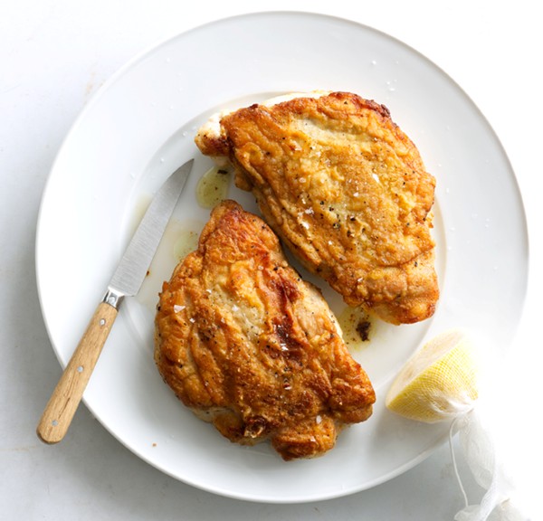 Pan-roasted chicken paillard