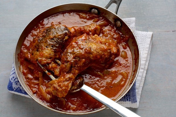 Pan-roasted chicken with mushroom confit