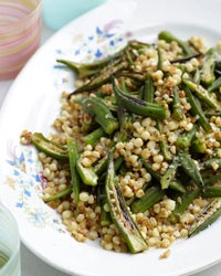 Pan-roasted corn and okra