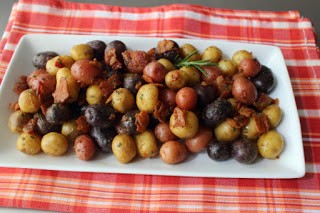Pan-roasted marble potatoes
