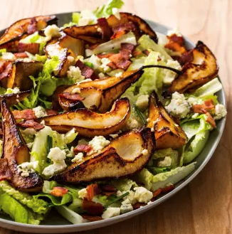 Pan-roasted pear salad