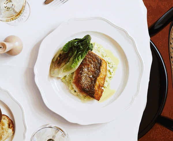 Pan-roasted snapper with tarragon gribiche