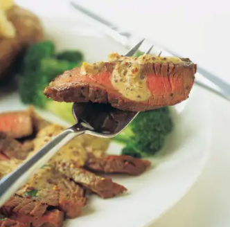Pan-seared inexpensive steaks with tomato-caper pan sauce