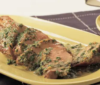 Pan-seared oven-roasted pork tenderloin