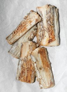 Pan-seared salt-cured belt fish (Galchi gui)